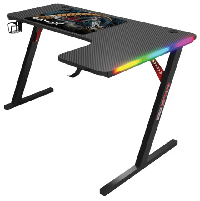 GAMAX - P201-R (L-Shape) Right Gaming Table Size 160cmX74cm | BLACK