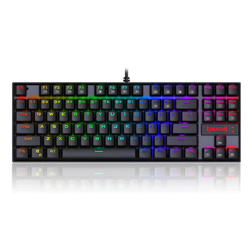 Redragon K552-Arabic KUMARA RGB Wired Gaming Keyboard, Black