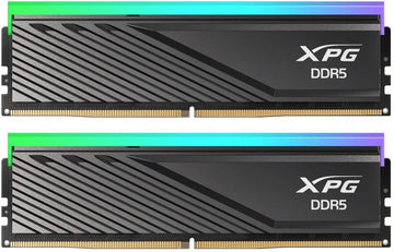 XPG Lancer Blade RGB 16GB (2x8GB) 5600MHz DDR5 Memory Kit, CAS Latency 46, AMD Expo & Intel XMP 3.0 Ready, 288-Pin UDIMM Form Factor, Black | AX5U5600C468G-DTLABRBK