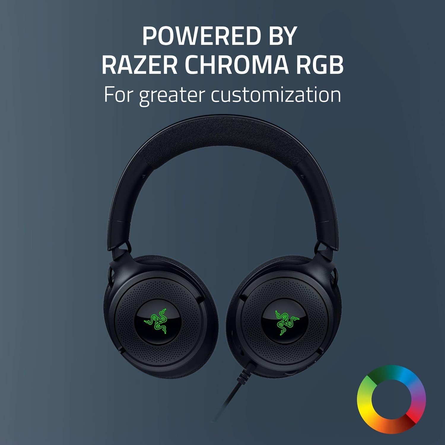 Razer Kraken V4 X Wired Gaming Headphones, Black, 40mm Razer TriForce Driver, Retractable Razer HyperClear, Unidirectional Pick-Up Pattern, Leatherette Cushions