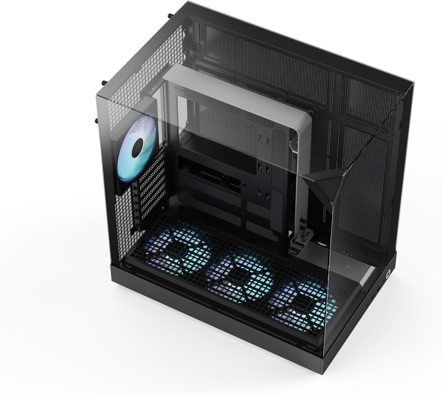 APNX V2 Black ATX Gaming Case with 4×140mm Fans & 3-Side Tempered Glass | APCM-VI102143.11