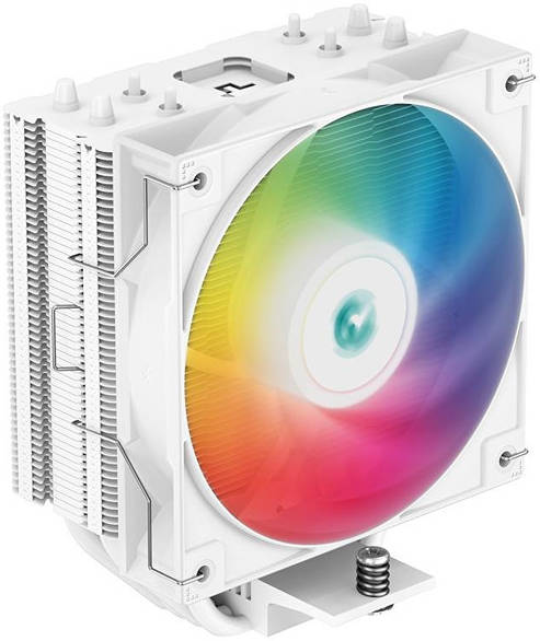 DeepCool AG400 WH ARGB Single Tower 120mm CPU Cooler, A-RGB, White| R-AG400-WHANMC-G-2