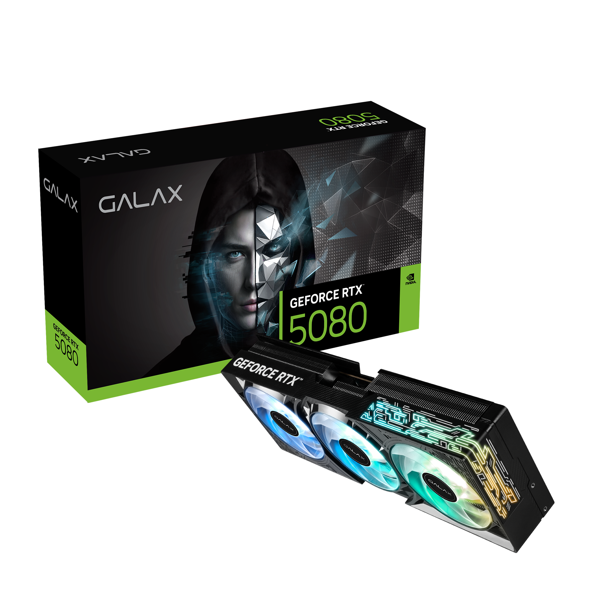 GALAX GeForce RTX 5080 1-Click OC 16GB GDDR7 256-bit DP2.1b*3/HDMI 2.1b/DLSS 4 Graphics Card