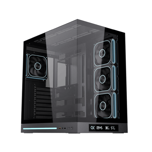 XIGMATEK Cloud DGT E-ATX Tempered Glass Gaming Case Black | EN49613