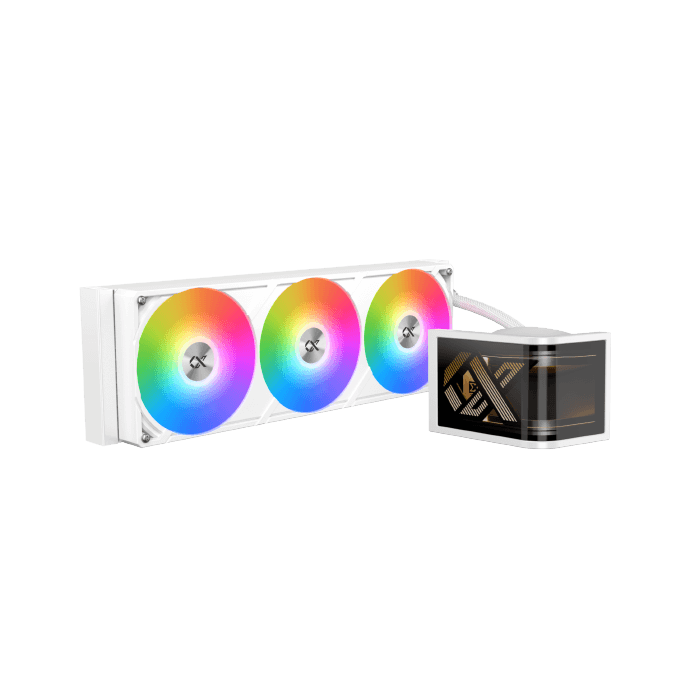 Xigmatek Connect Ultra 360 Arctic AIO Liquid CPU Cooler White with Curved OLED Display | EN48388
