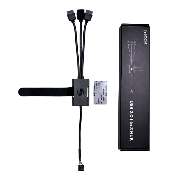 Lian Li PW-U2HB Internal USB 2.0 1-to-3 Hub Black