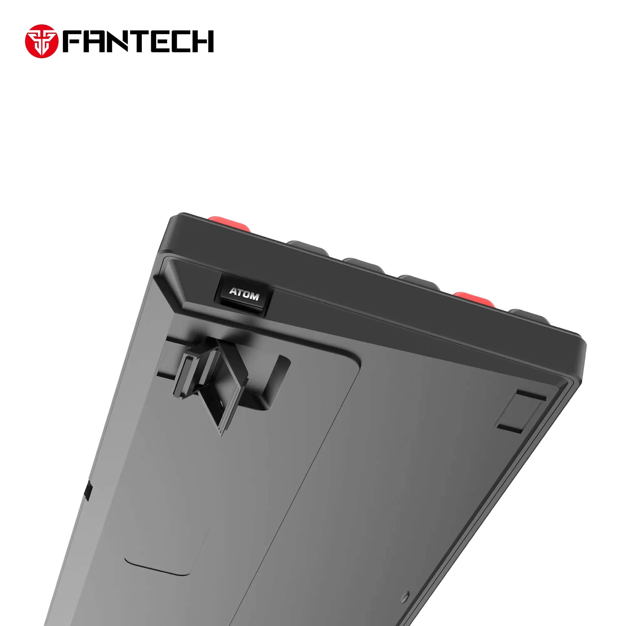 Fantech MK918WR Wireless 3in1 Gaming Mechanical Keyboard with TFT Screen, 2.4GHz/BT/Wired, Red Switch, White | MK918WR