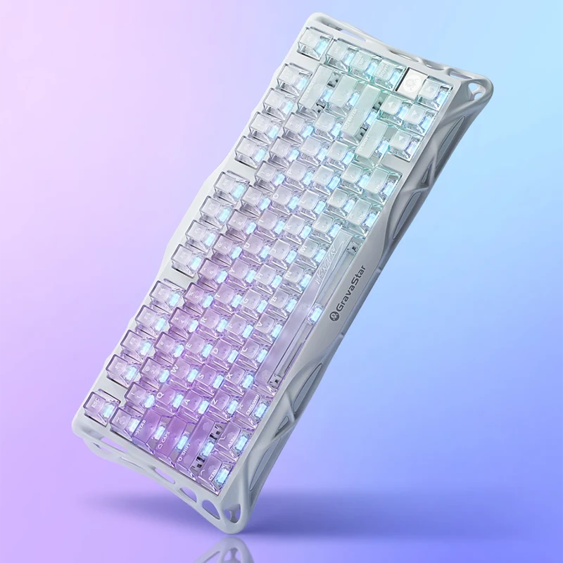 GravaStar K1 Lite Wireless Mechanical KB - Crystal Aurora | XTA-L_AUROA