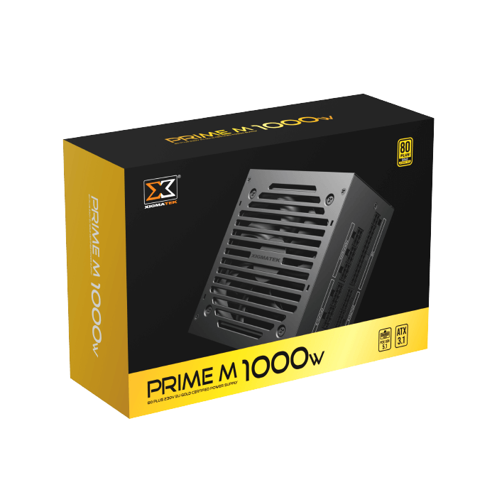 XIGMATEK Prime M 1000W 80 PLUS Gold Fully Modular ATX 3.1 Power Supply | EN47503