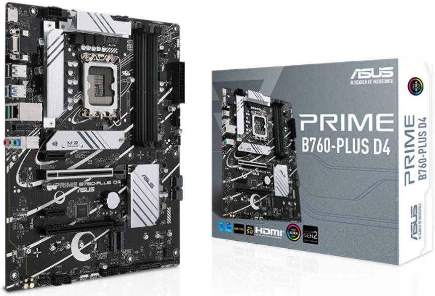 ASUS PRIME B760-PLUS D4 ATX Motherboard, 4xDDR4 Slot | 90MB1CW0-M0EAY0