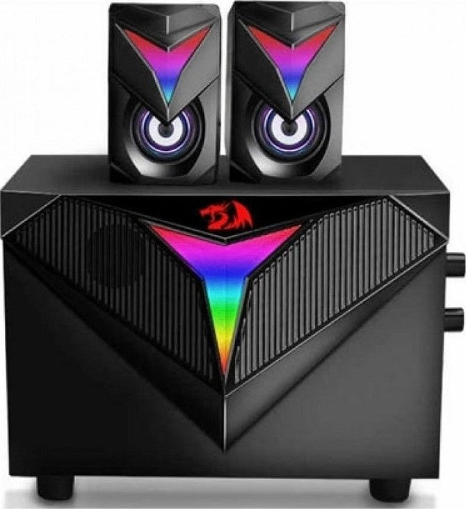 Redragon GS700 Toccata Stereo Gaming Speaker, RGB LED Backlight, 150Hz~20kHz Frequency, Bass Volume Control, USB 5V Power Input, ≥30db Signal to Noise Ratio | GS700