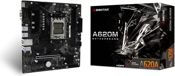 Biostar A620MH Aurora AM5 Socket AMD Motherboard | A620MH AURORA