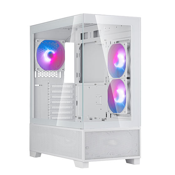 Silverstone Lucid 05 Exquisite ATX Gaming Chassis 270 Panoramic, White
