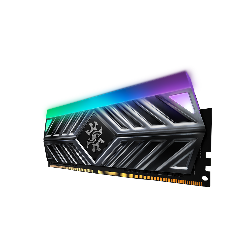XPG Spectrix D41 16GB(16GBX1) DDR4 3600MHz RGB Grey Single Memory