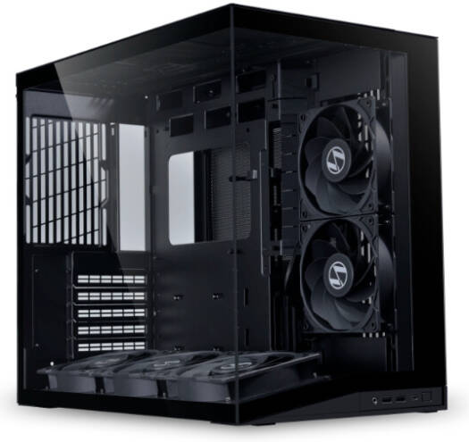 Lian Li O11D Mini V2 Flow Gaming Case with 5 non rgb fans | BLACK