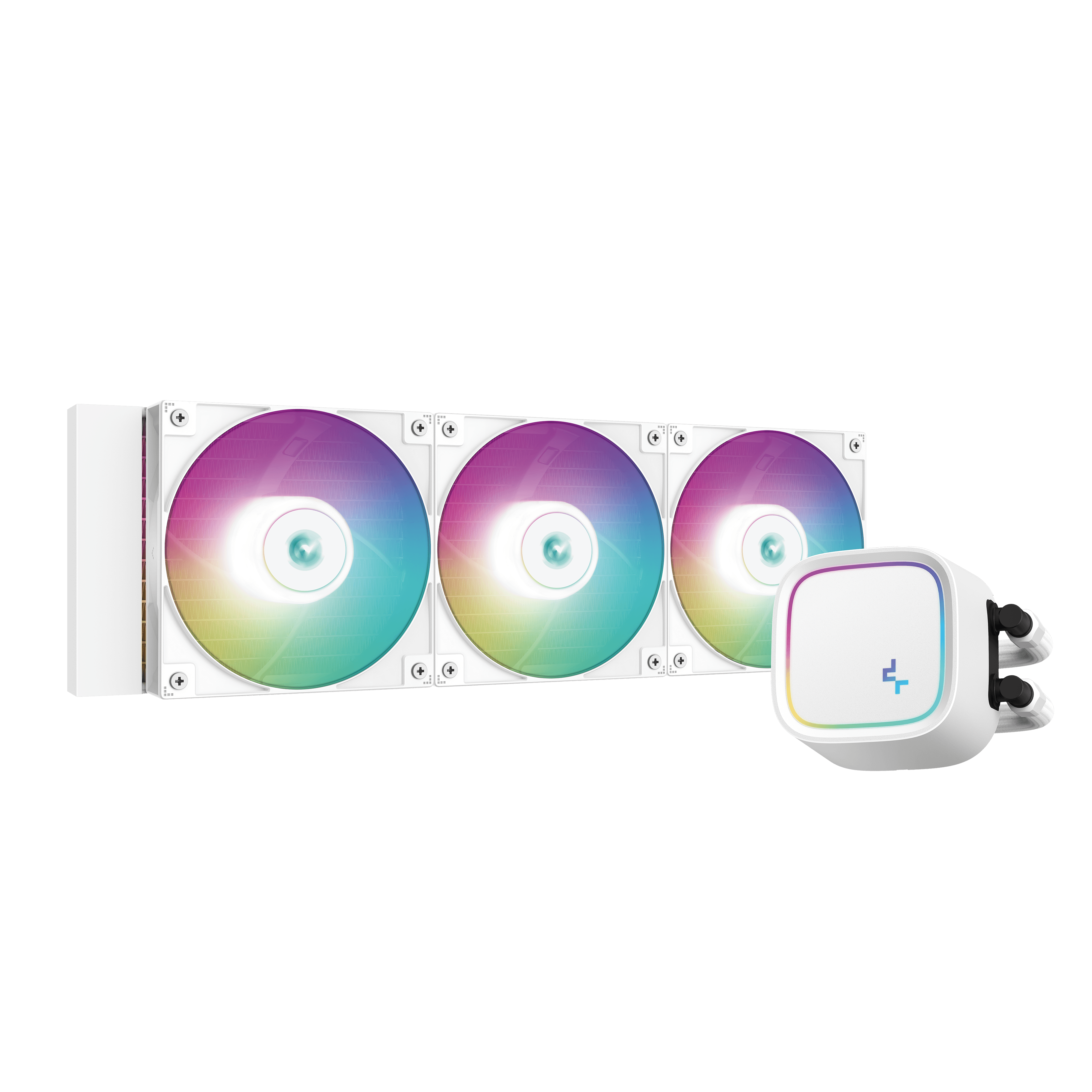 مبرد وحدة المعالجة المركزية السائل DeepCool LE720 SE AIO ARGB 360 مم AIO باللون الأبيض