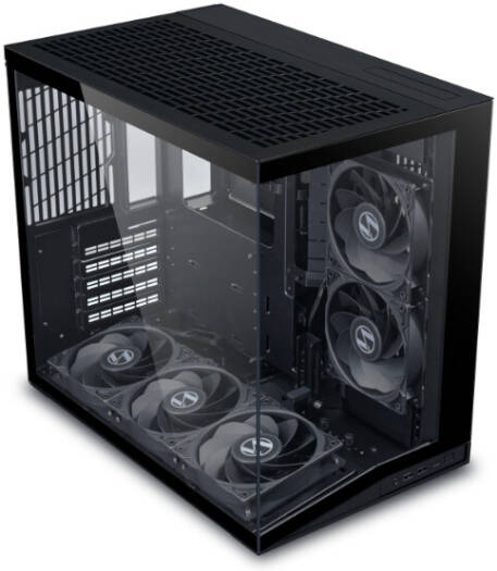 Lian Li O11D Mini V2 Flow Gaming Case with 5 non rgb fans | BLACK