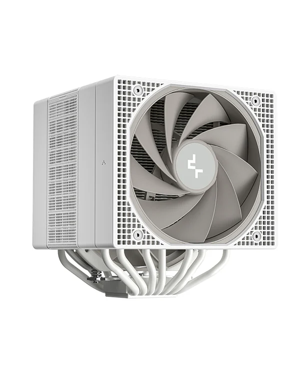 Deepcool Assassin IV WH CPU Air Cooler, 140mm True FDB Fan, 7x 6mm Heatpipes, 1800 RPM Fan Speed, 61.25 CFM Airflow, 6-Pole Fan Motor, 4-pin PWM Connector, 164mm Height, WHITE