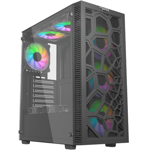 Twisted Minds Spider 03 Mid Tower Gaming Case, BLACK | TM-GM-II-B