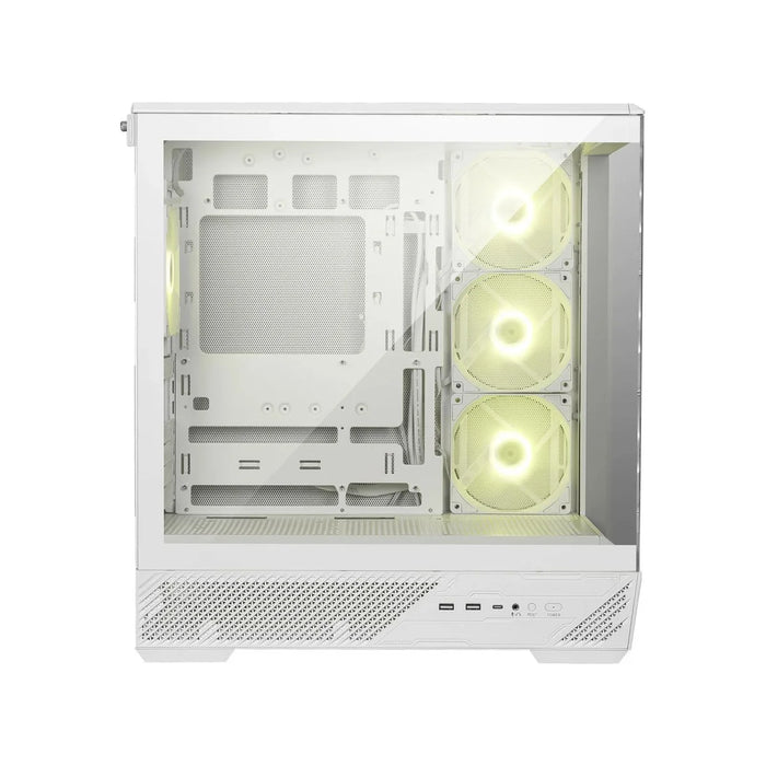 MSI MAG PANO 130R PZ Glass Panoramic Mid-Tower Gaming Case - White | PANO130RPZWH