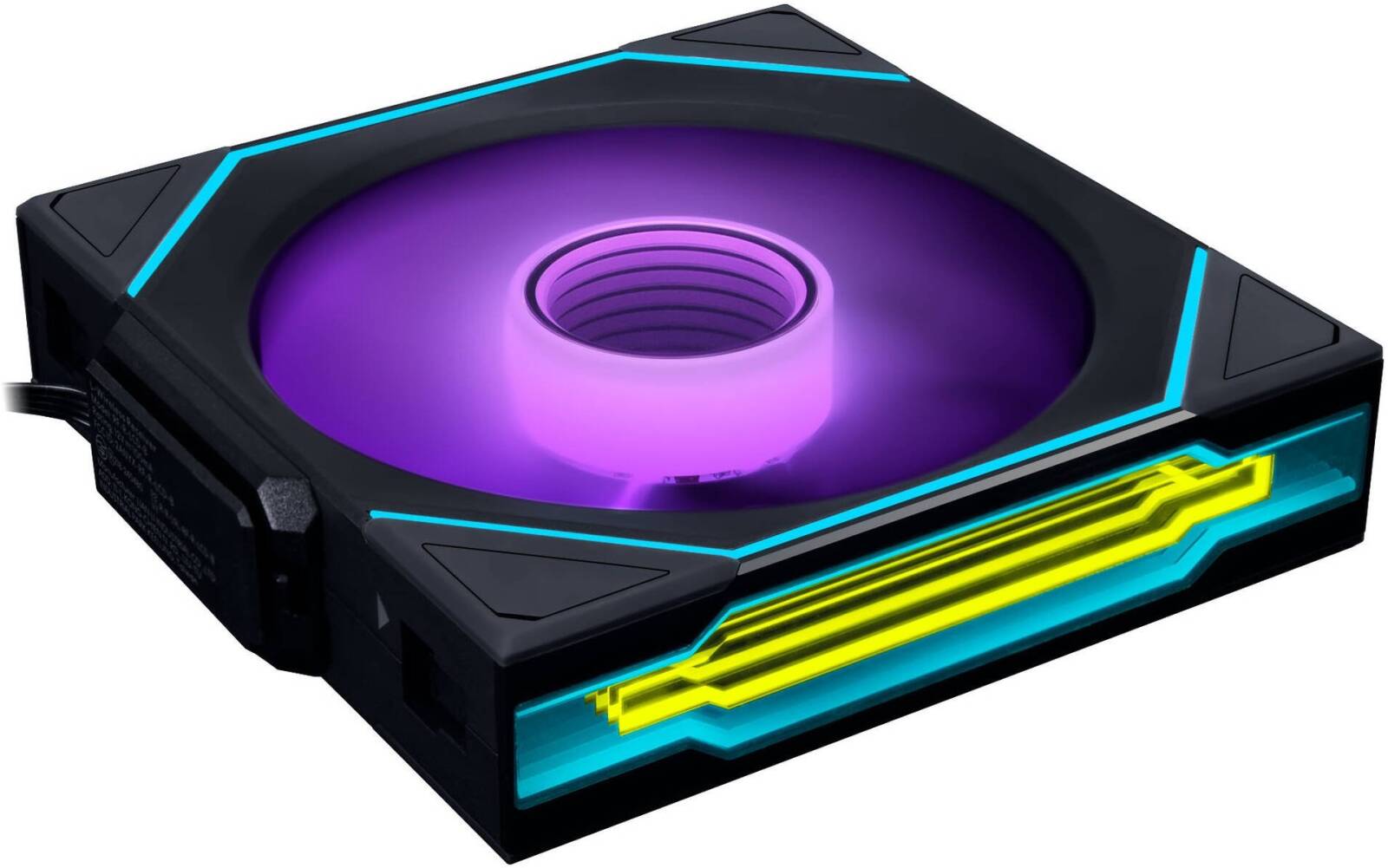 Lian-Li UNI FAN SL-INF Wireless, BLACK, Single Fan, 120mm Size, 2300 RPM Fan Speed, Case Fans, 67 CFM Fan Airflow, FDB Bearing Type, PBT / PC / Aluminum Material, With Controller