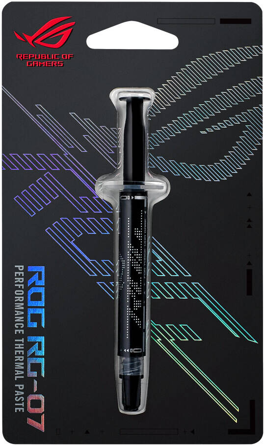 ASUS ROG RG-07 Gaming Thermal Grease, 2.5 W/m.k maximum thermal absorption, 400 Pa-S Viscosity, 3 Grams, Grey | 90RC00R1-B0UAY0