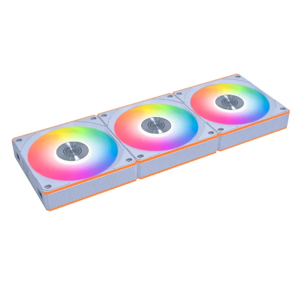 Lian Li Uni Fan CL Wireless 120MM Case Fan, WHITE, Pack of 3, 2100 RPM Fan Speed, 72.73 CFM Fan Airflow, FDB Bearing Type, PBT / PC / Aluminum Materials