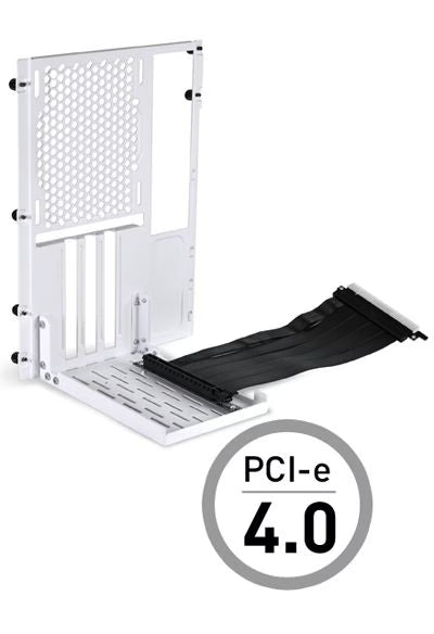 Lian Li O11D Mini PCIe 4.0 Vertical GPU Bracket Kit - White