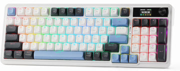 Redragon GALATIN PRO, Wired & 2.4G & Bluetooth Mechanical Gaming Keyboard - Mint Mambo Switch