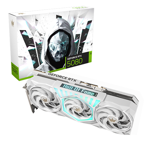 GeForce GALAX RTX 5080 HOF 16GB Gaming White Edition | G-B37AW-58NZN6MDDPFG-GALG B37A WHITE GF