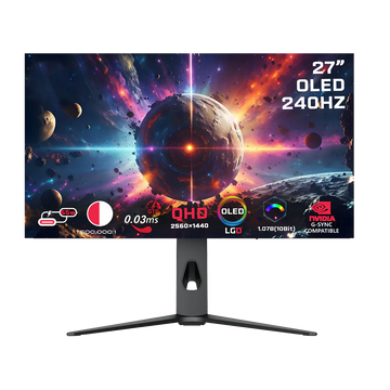 GAMEON GO27OLED 2K Signature X Series 27" OLED QHD, 240 Hz, 0.3ms, HDMI 2.1, IPS Gaming Monitor (Supports PS5) | Black