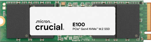 Crucial E100 Internal SSD, 2TB Storage Capacity, Gen4 , M.2 Form Factor, Up To 5000MB/s Read Speed & Up To 4500MB/s Write Speed | CT2000E100SSD8