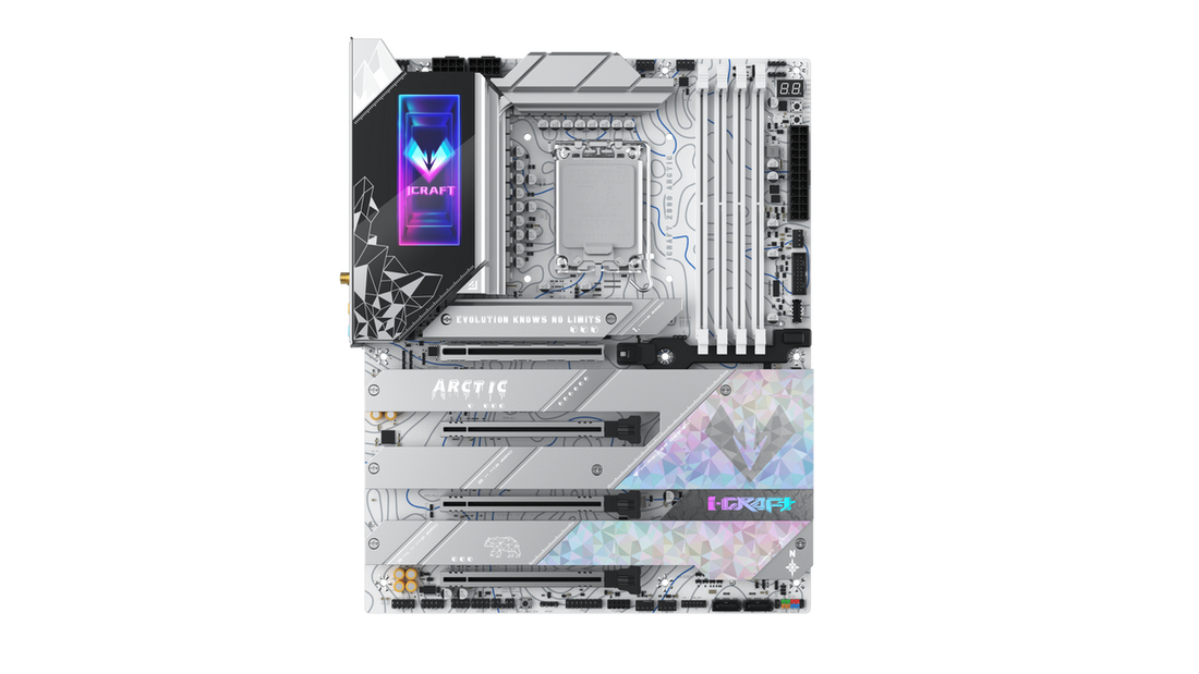 MAXSUN MS-iCraft Z890 ARCTIC Motherboard, LGA1851 socket for Core™ Ultra, Pentium® Gold, and Celeron® processors, Intel® Z890 Chipset