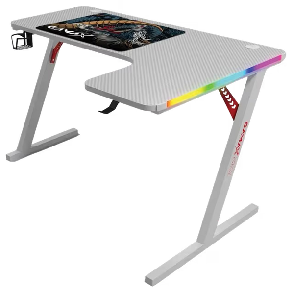 GAMAX - P201-R (L-Shape) Right Gaming Table Size 160cmX74cm | WHITE
