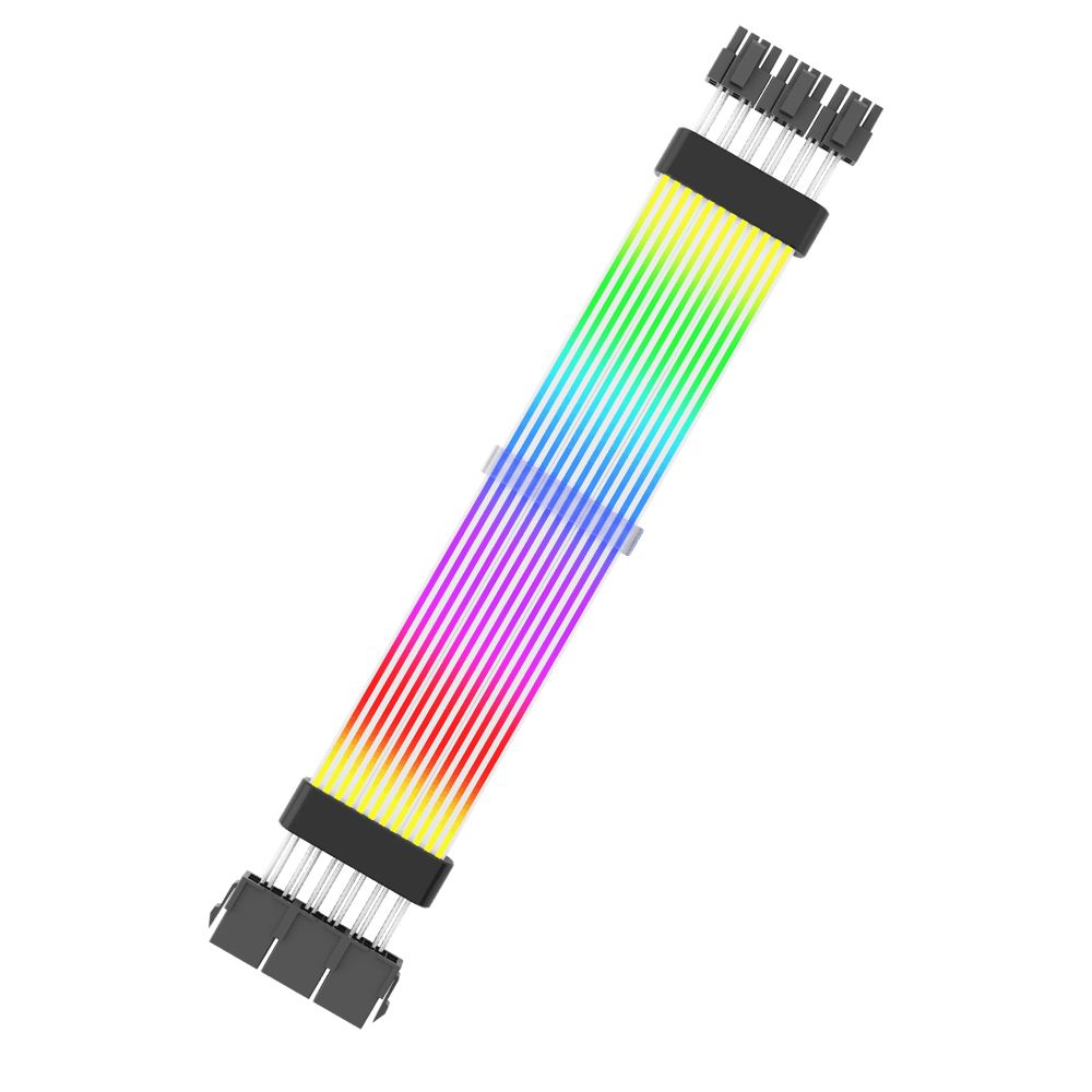 Darkflash LG-03 6+2 Pin*3 ARGB Extension Cable, Black | LG03