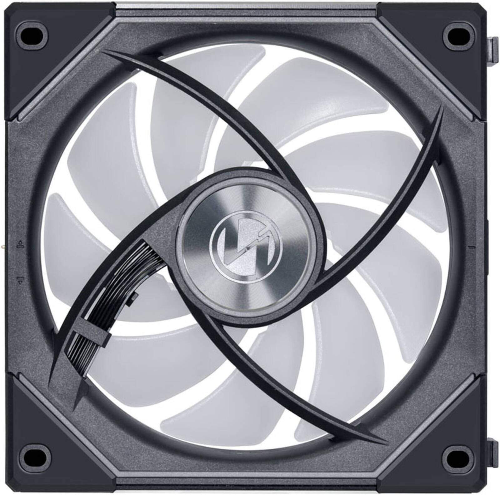 Lian-Li UNI FAN SL-INF Wireless, BLACK, Pack of 3, 120mm Size, 2300 RPM Fan Speed, Case Fans, 67 CFM Fan Airflow, FDB Bearing Type, PBT / PC / Aluminum Material, With Controller