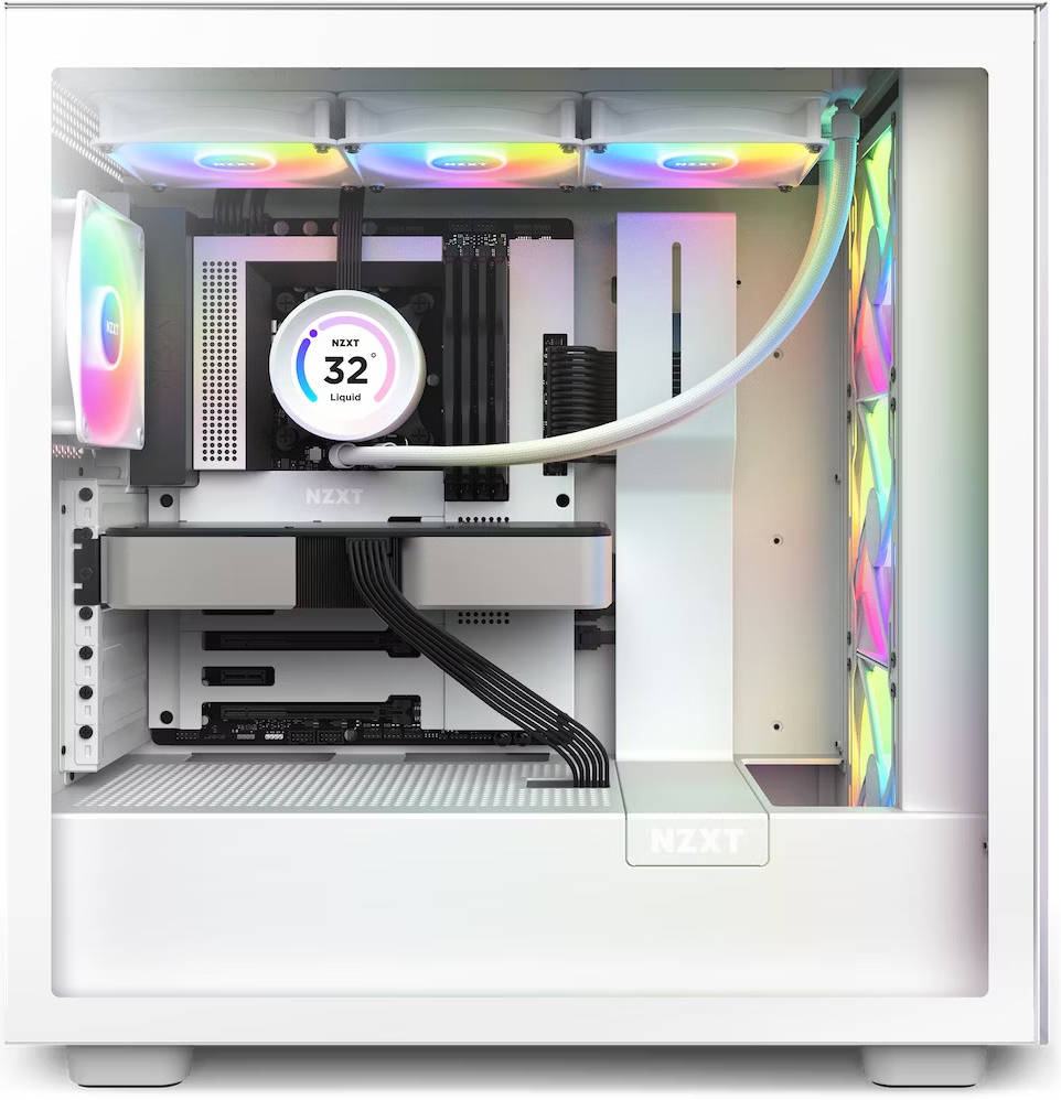 NZXT Kraken Elite 360 RGB AIO Liquid CPU Cooler, LCD Display, white | RL-KR36E-W1