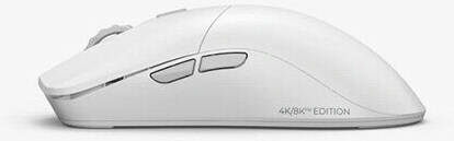 Glorious Model O 2 PRO White 4K/8K Wireless Gaming Mouse, 2.4GHz 1ms delay, 4K/8K Polling, 100M clicks, 59g Ultralight, 26K DPI, RGB, Ambidextrous, 6 Buttons, PTFE Feet | GLO-MS-POWV2-4K8K-W