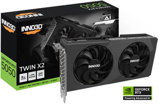 INNO3D GeForce RTX 5050 Twin X2 8GB GDDR6 Graphics Card