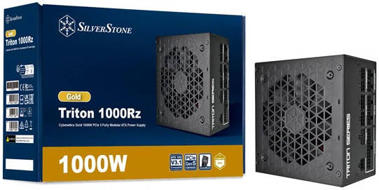 Silverstone Triton 1000Rz Cybenetics Gold 1000W PCIe 5 Fully Modular ATX Power Supply | SST-TR1000R-GM