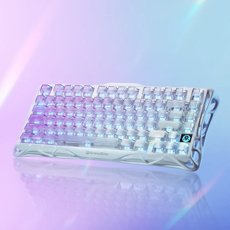 Mercury K1 Lite 75% Wireless - Crystal Aurora (Arabic Keyboard)