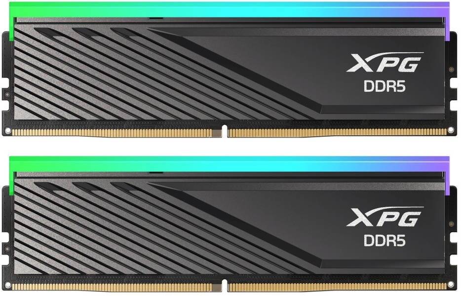 XPG Lancer Blade RGB 16GB (2x8GB) 5600MHz DDR5 Memory Kit, CAS Latency 46, AMD Expo & Intel XMP 3.0 Ready, 288-Pin UDIMM Form Factor, Black | AX5U5600C468G-DTLABRBK