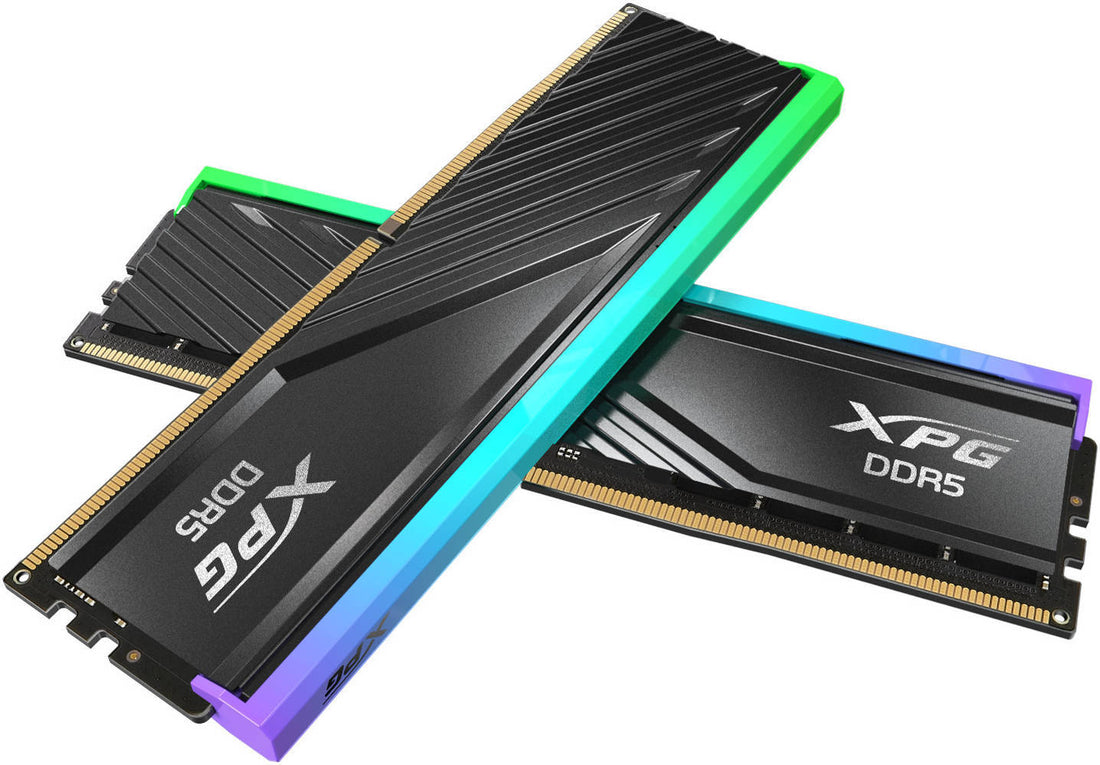 XPG Lancer Blade RGB 16GB (2x8GB) 5600MHz DDR5 Memory Kit, CAS Latency 46, AMD Expo & Intel XMP 3.0 Ready, 288-Pin UDIMM Form Factor, Black | AX5U5600C468G-DTLABRBK