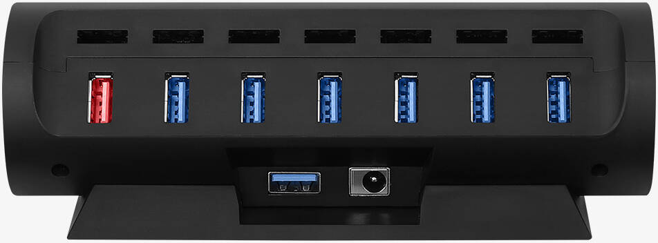 Streamplify HUB CTRL 7 RGB USB Hub, Black | HUB CTRL7-RGB-US-F-B