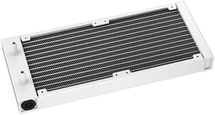 DeepCool LE240 WH V2 240MM AIO ARGB Liquid Cooler, White, 2100 RPM Fan Speed, 75.89 CFM Fan Airflow, Hydro Bearing Type, Anti-Leak Technology | R-LE240-WHAMMN-G-2
