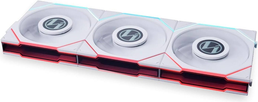 Lian Li UNI FAN TL120 LCD RGB Triple-Pack Fan - White | G99.12TLLCD3W.00