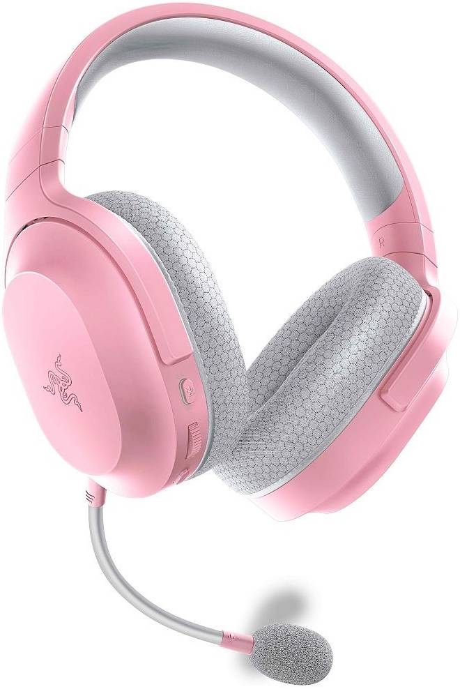 Razer Barracuda X Quartz Pink Edition Hyperspeed Wireless Gaming Headset, 250G Ergonomic Design, 40mm Drivers, Bluetooth, Smartswitch, Detachable Mic, For PC / Playstation | RZ04-04430300-R3M1