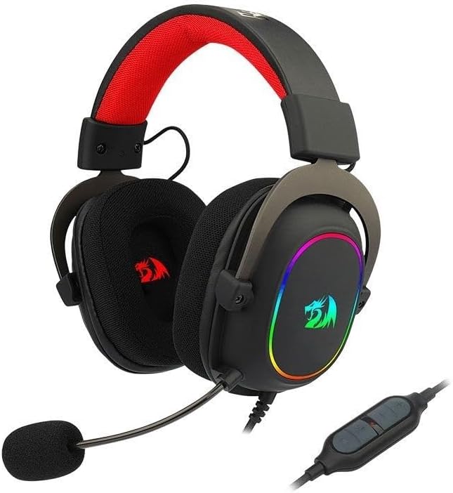 Redragon ZEUS X RGB black Wired headset, w/ adapter GAMING HEADSET