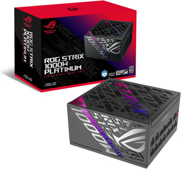 ASUS ROG Strix 1000W Fully Modular Power Supply 80 PLUS Platinum Gaming Power Supply, Black | 90YE00W1-B0NA00