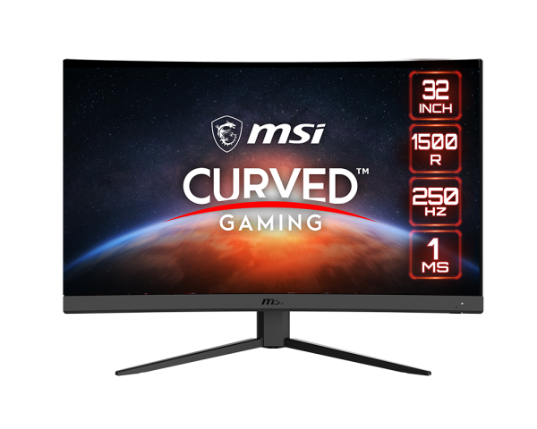 MSI G32C4X 32" Curved Gaming Monitor 1500R 1920x1080 VA Panel 250Hz 1ms